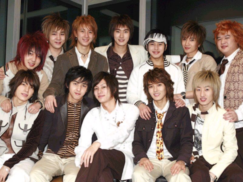 2005年デビュー当時のSuperJunior