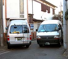 実際に駐車していたシーンを再現