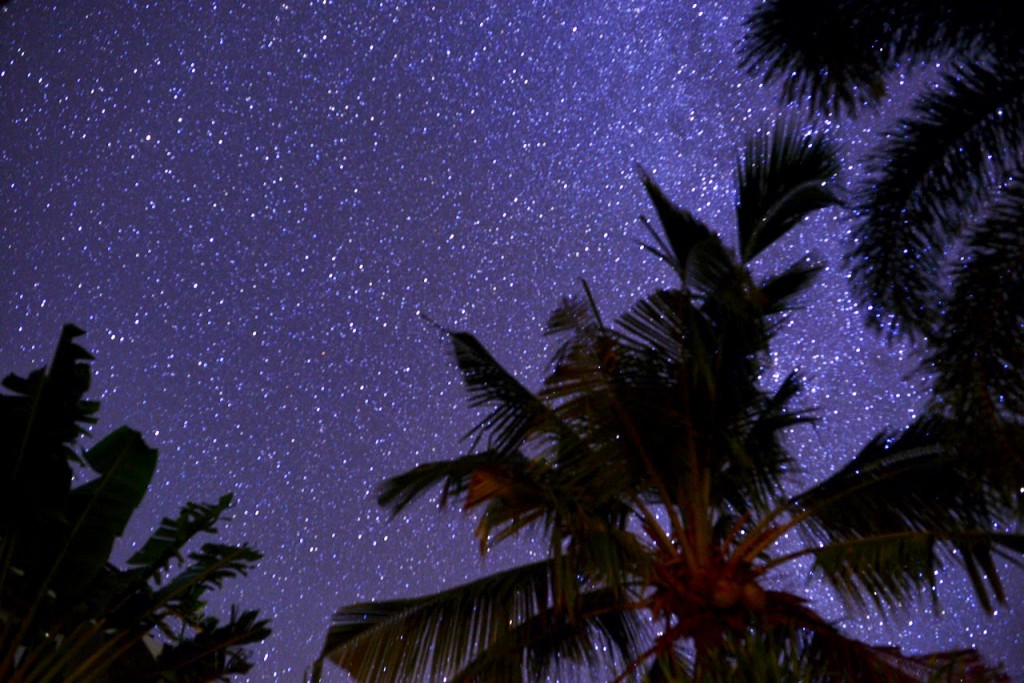 バリの夜空が綺麗だったから