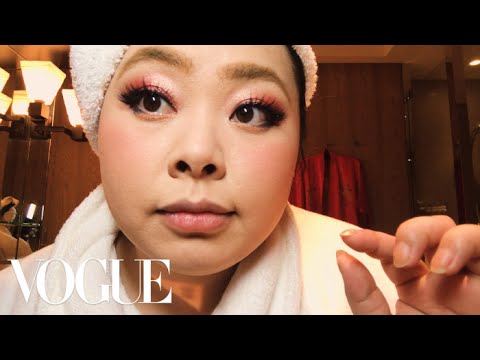 Naomi Watanabe’s Guide to Glitter Eyes and Bold Lips | Beauty Secrets | Vogue - YouTube