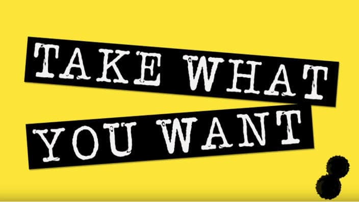 第1位：take what you want