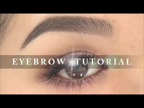 EYEBROW TUTORIAL | 外国人風キリっと眉の作り方 - YouTube